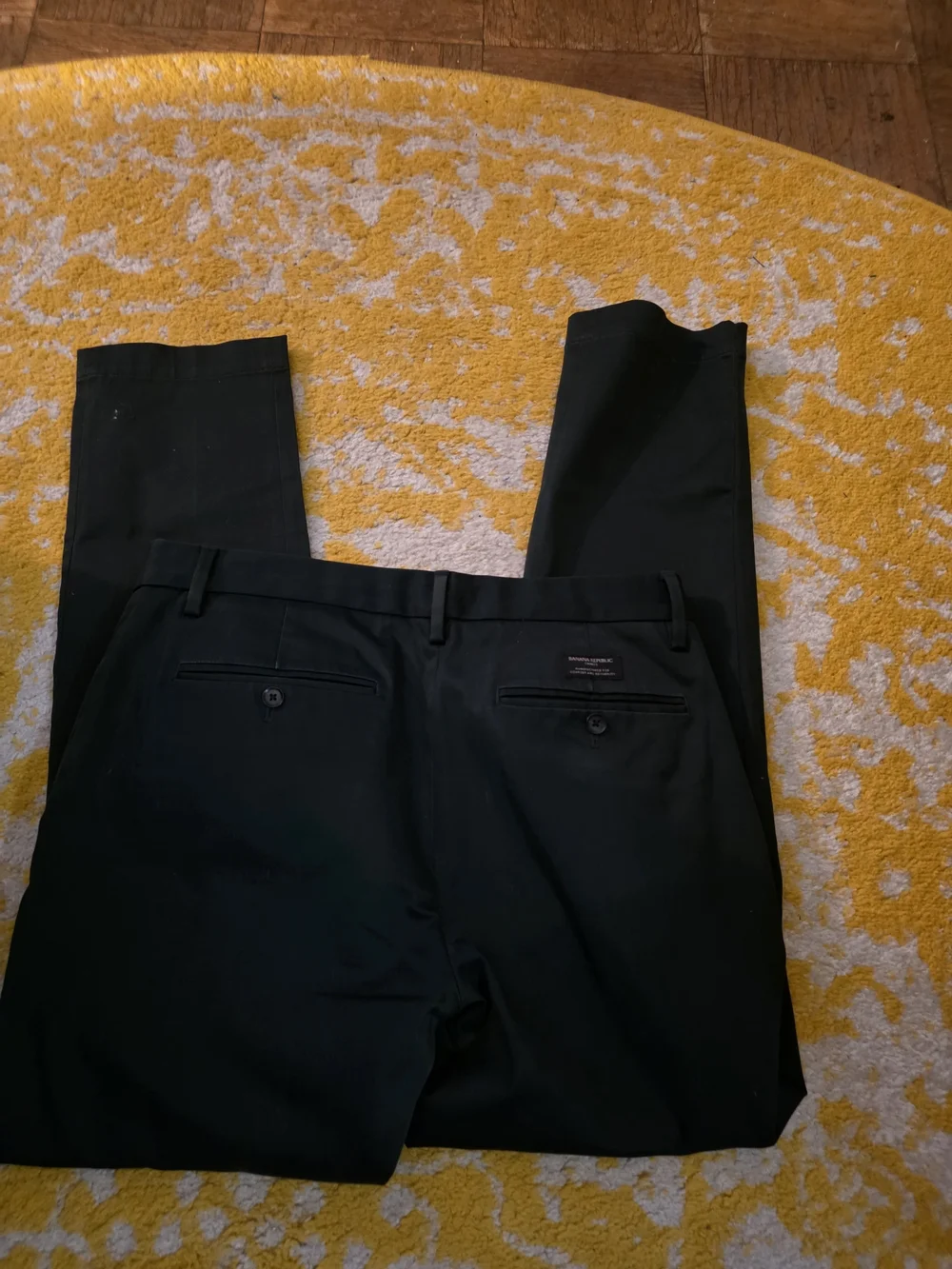 Banana Republic Men's Black Dress Pants - Straight Leg